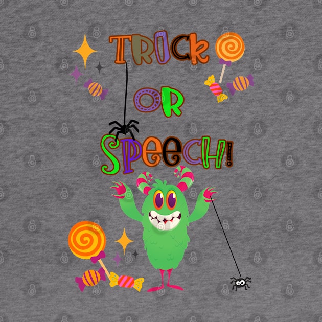 Trick or Speech monster speech therapist by Daisy Blue Designs